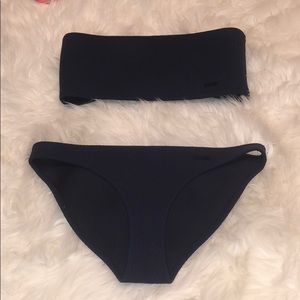 Navy Blue triangl swimsuit